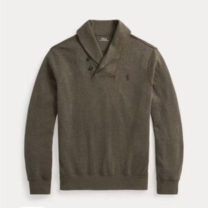 Polo Ralph Lauren Luxury Jersey Shawl Collar Pullover, Men’s Size Large, Green